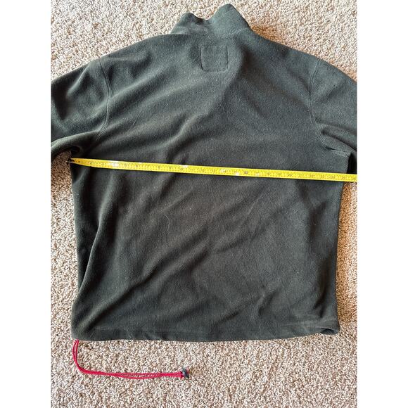 Vintage 90’s Abercrombie & Fitch Moss Green Baggy XL Fleece Pullover - Picture 5 of 7